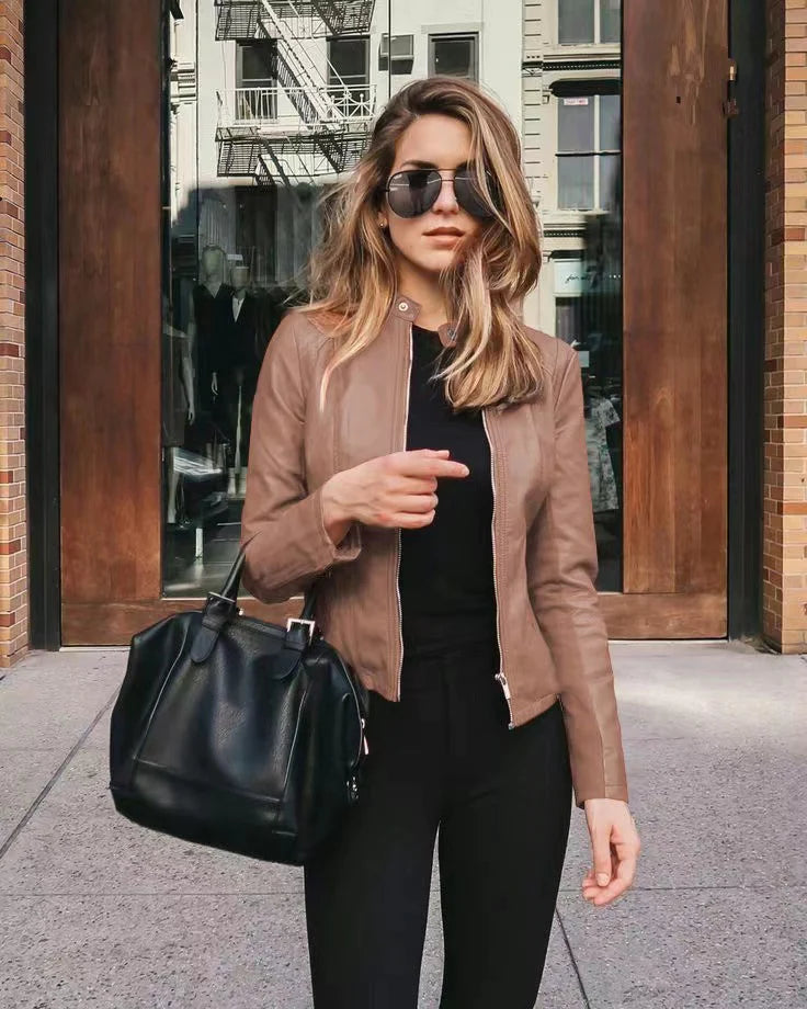 Robyn – Women's jacket made of soft vegan leather