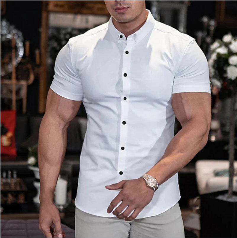 Patrick – Slim Fit Short Sleeve Cardigan for Men
