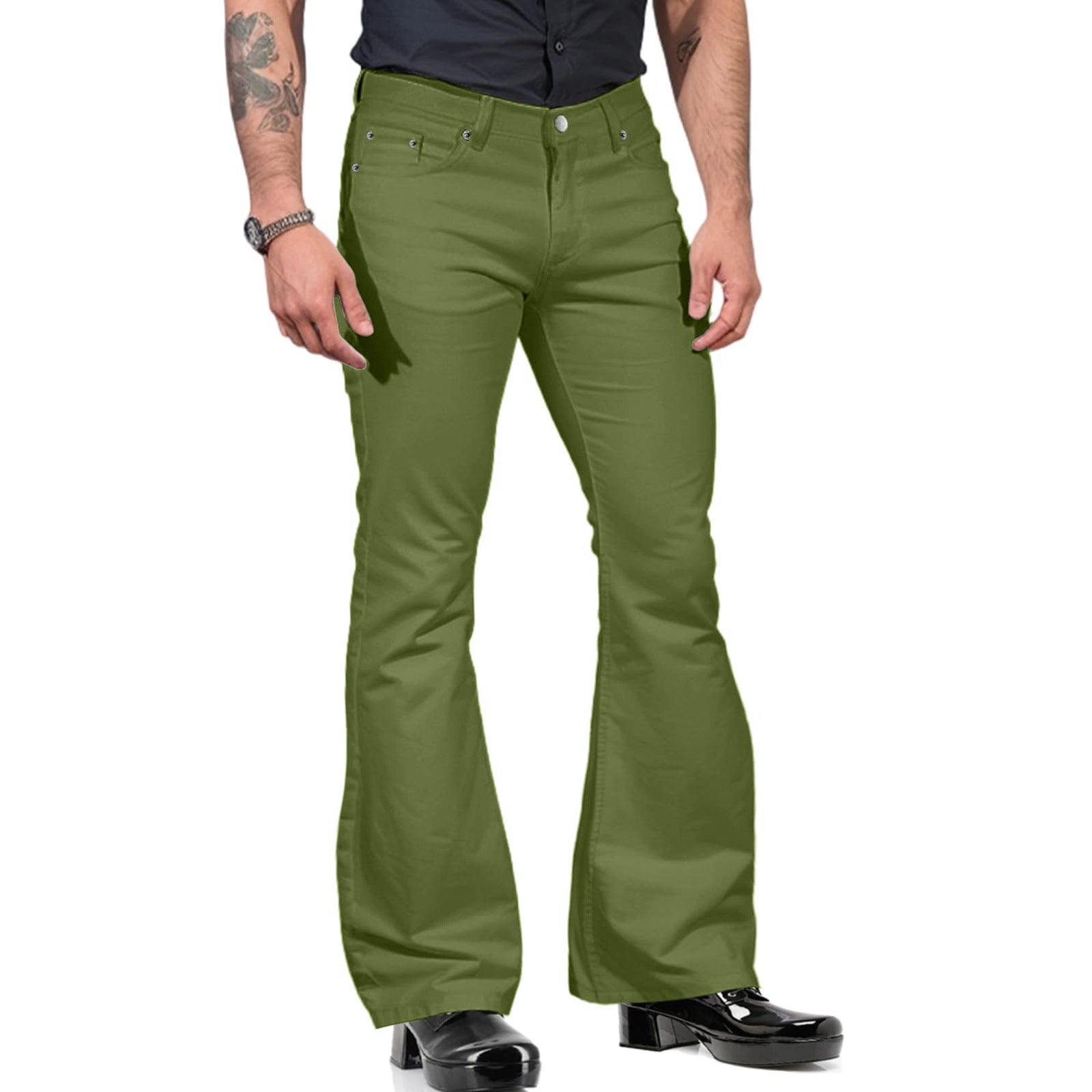 Men's flared pants – 70s retro with flared legs for festival & nightlife