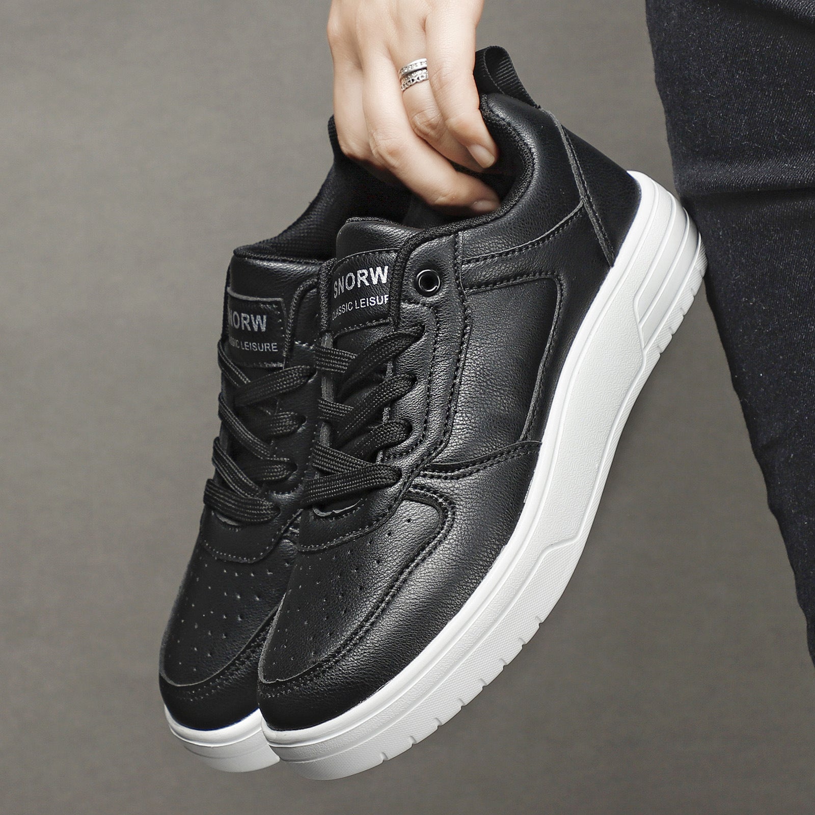 Unisex Sneakers with Thick Sole – Comfortable Casual Shoes for Daily Use