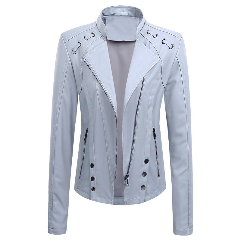 Sarah – Short Female Jacket of Vegan Leather