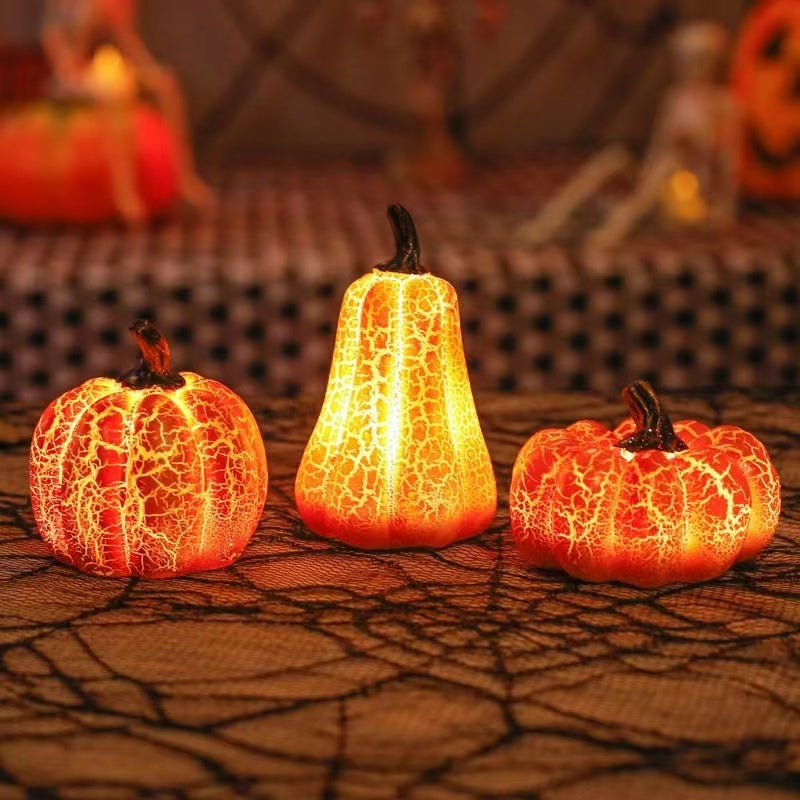 Halloween LED Decorative Pumpkin Lamps for Party & Spooky Atmosphere
