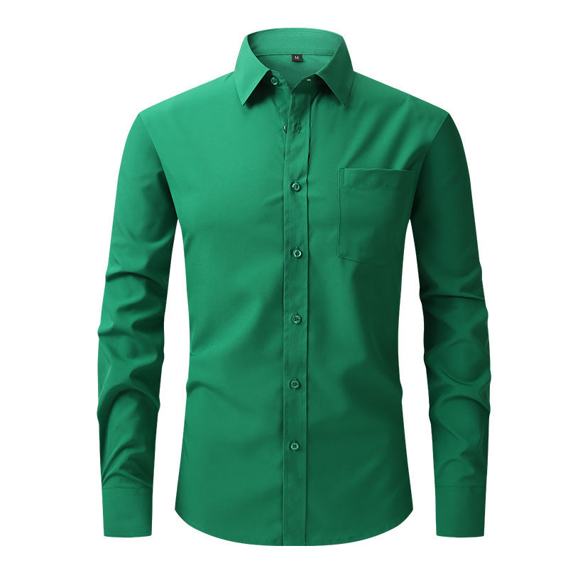 Men's Classic Shirt with Long Sleeves – Stylish Basic for Office or Occasions