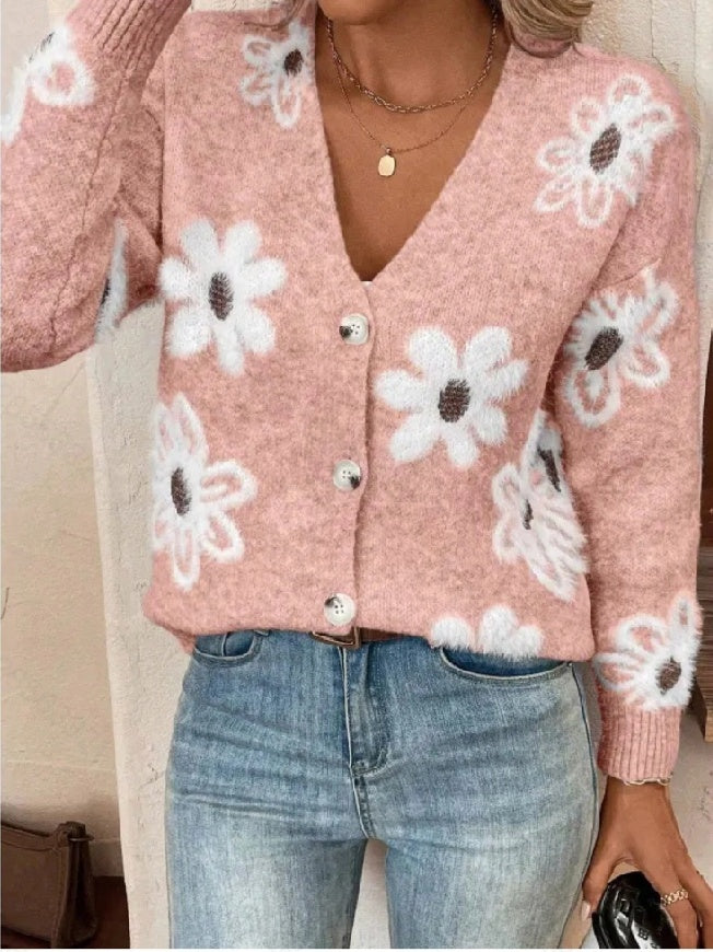 Alice – Floral Print Vest With Buttons