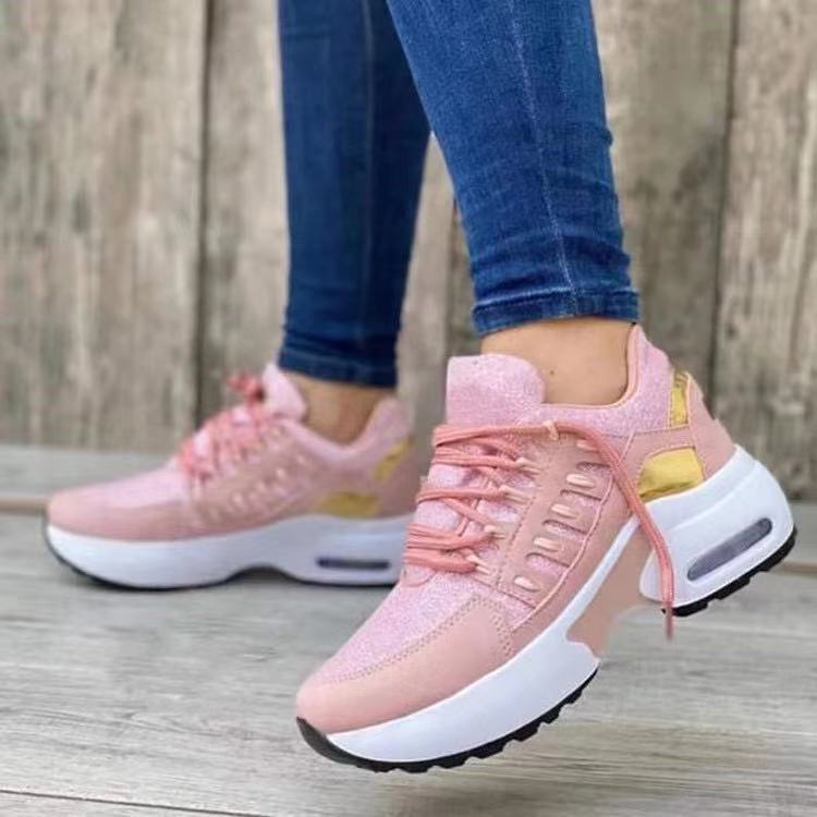 Linda – Casual Sneakers with Mesh and Laces