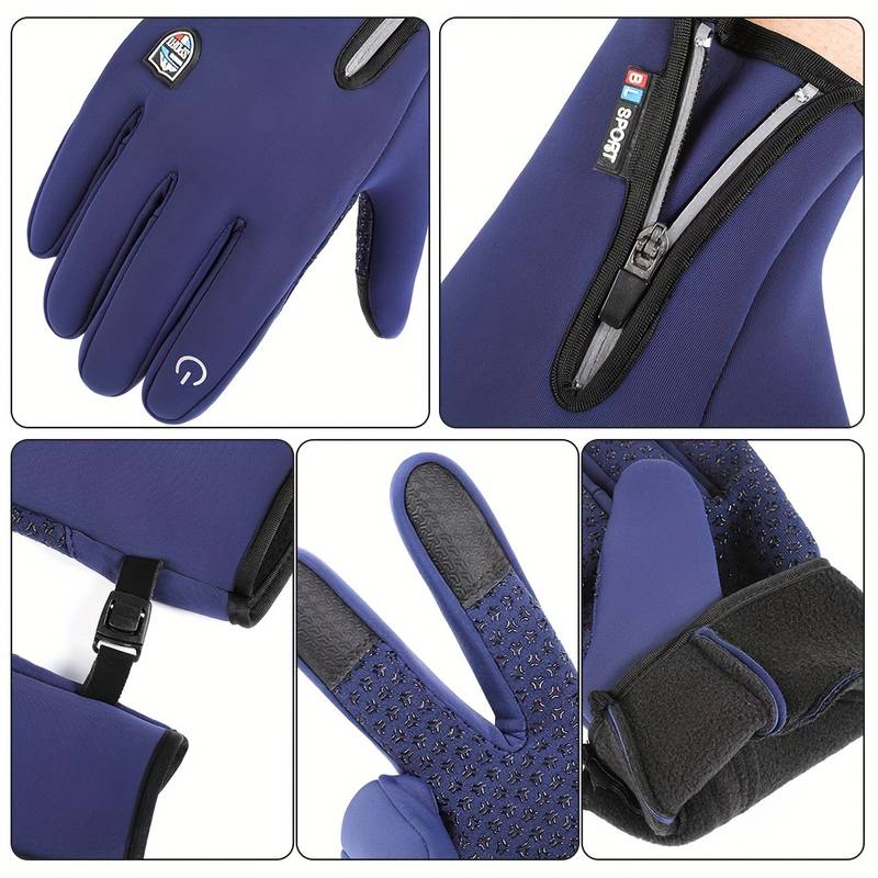 Unisex Winter Gloves for Outdoor Sports and Daily Use – Windproof & Waterproof, Premium Comfort