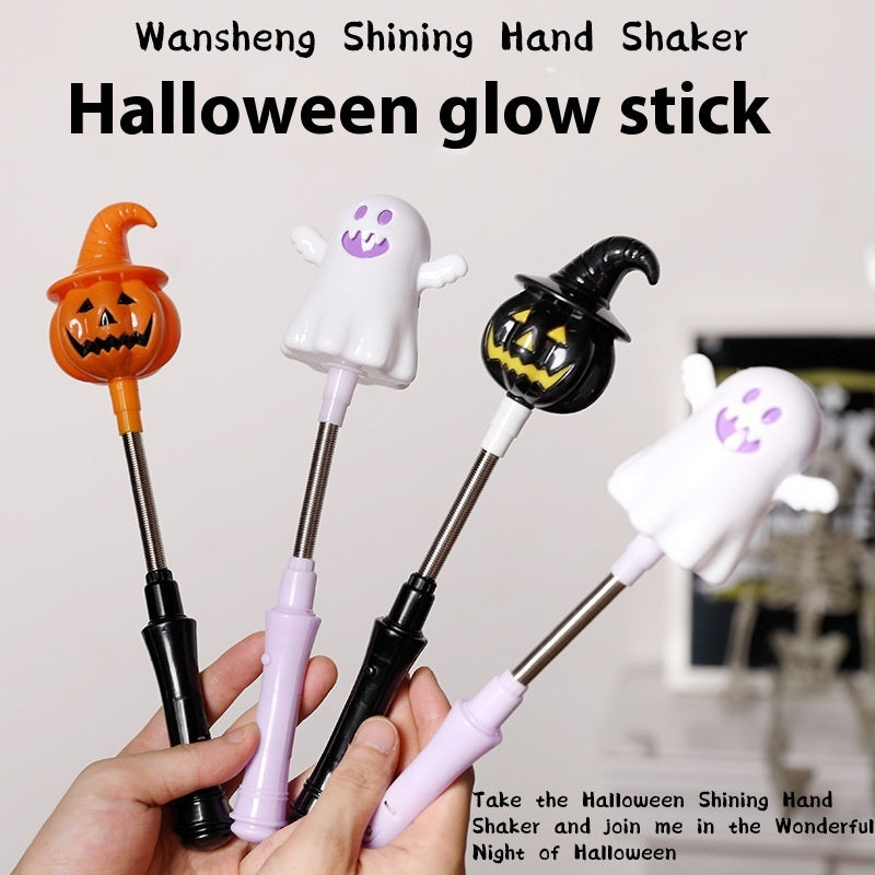 Halloween Luminous Hand Crank – Festive Hand Shaker for Halloween Decoration and Game