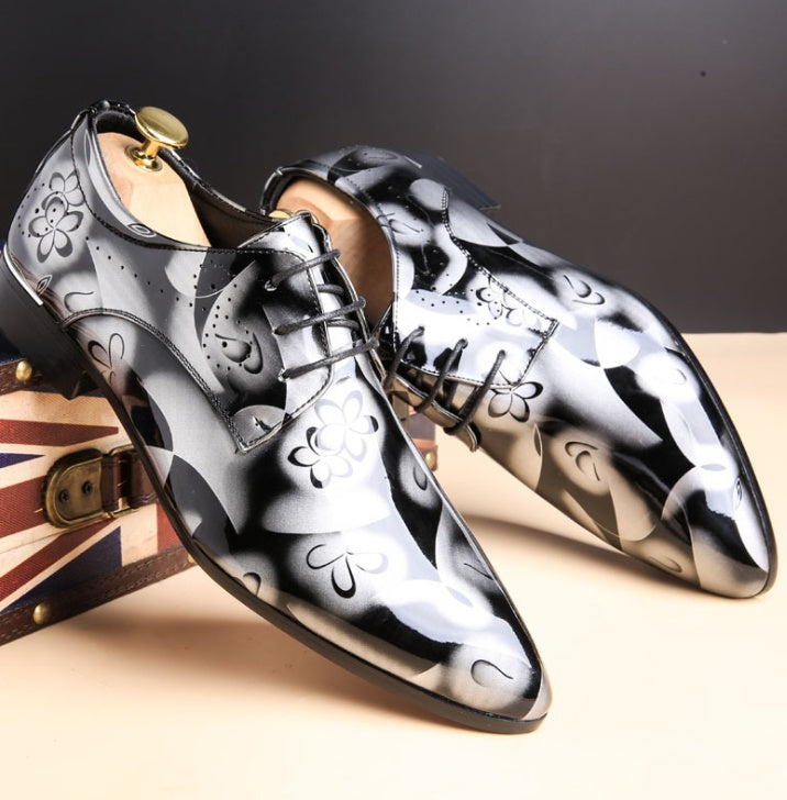 Jacob – Large Men's Shoes for Business Casual with Shiny Vegan Leather