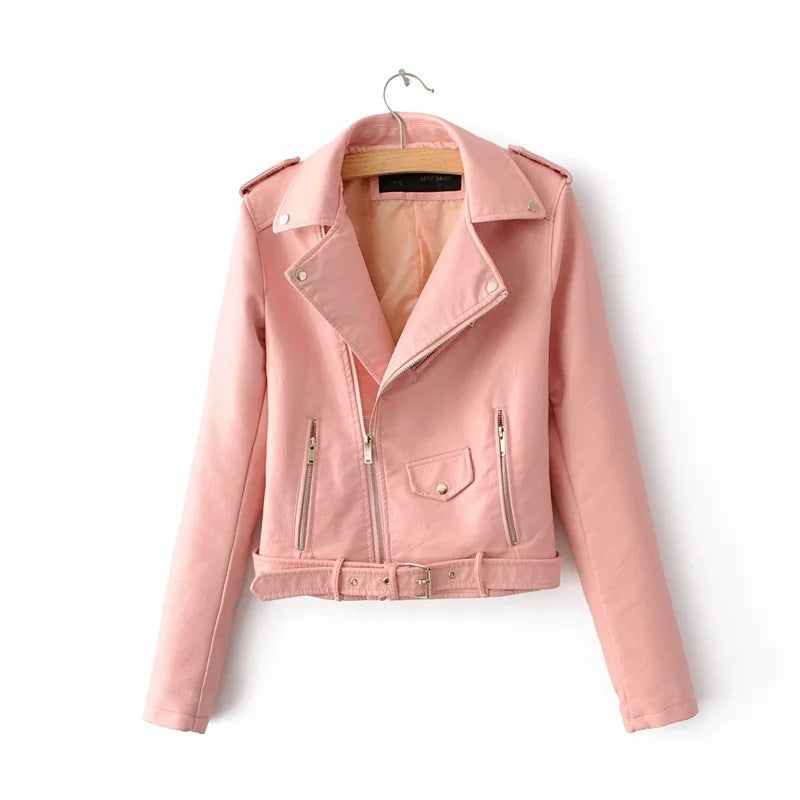 Rose – Korean Women's Vegan Leather Jacket