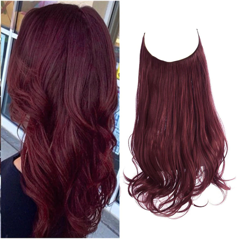 Naturally Looking Women's Wig with Loose Curls and Layered Halo Style
