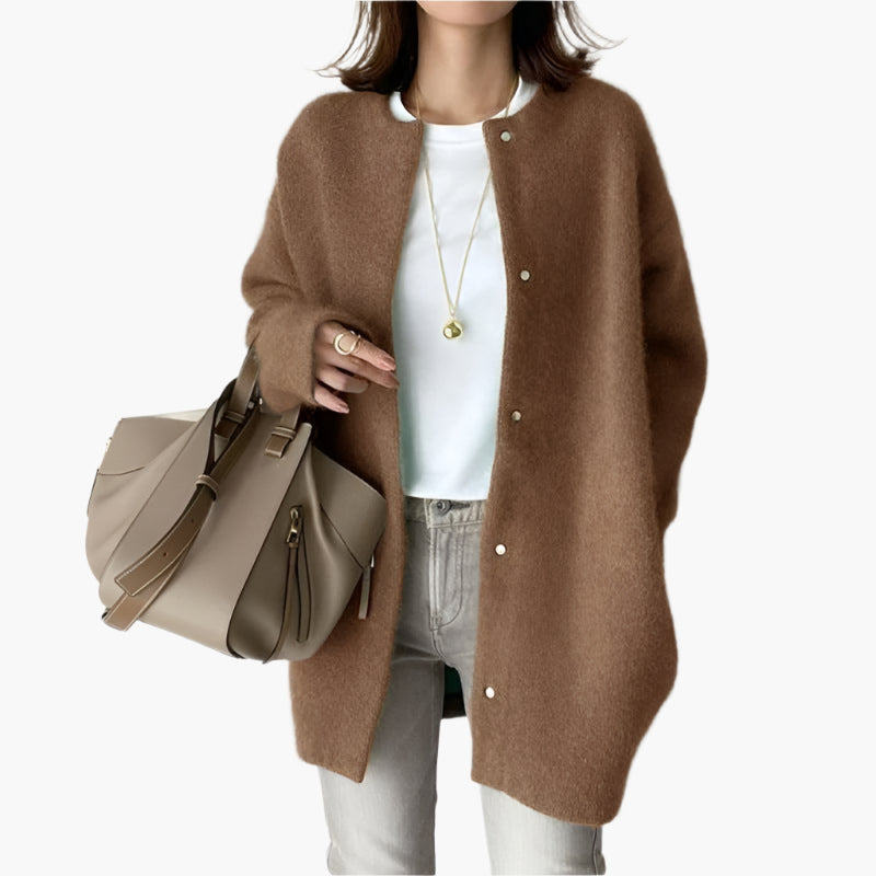 Women's Casual Elegant Knitted Cardigan for Daily Use