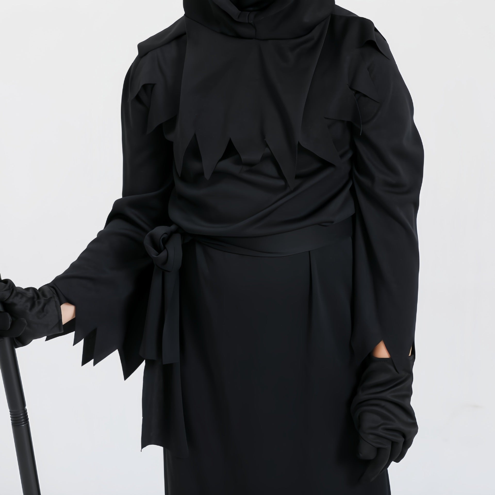 Halloween Kids Grim Reaper Costume with Scythe - Unisex Spooky Outfit for Party & Trick-or-Treat