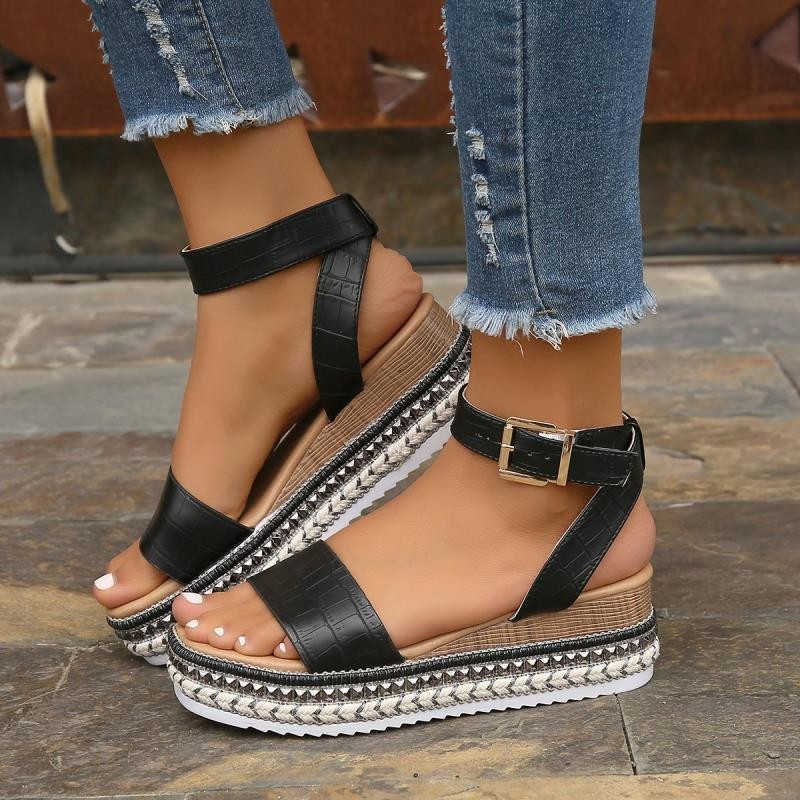 Catherine – Women's Platform Sandals with Rope Sole