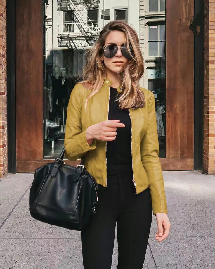 Robyn – Women's jacket made of soft vegan leather