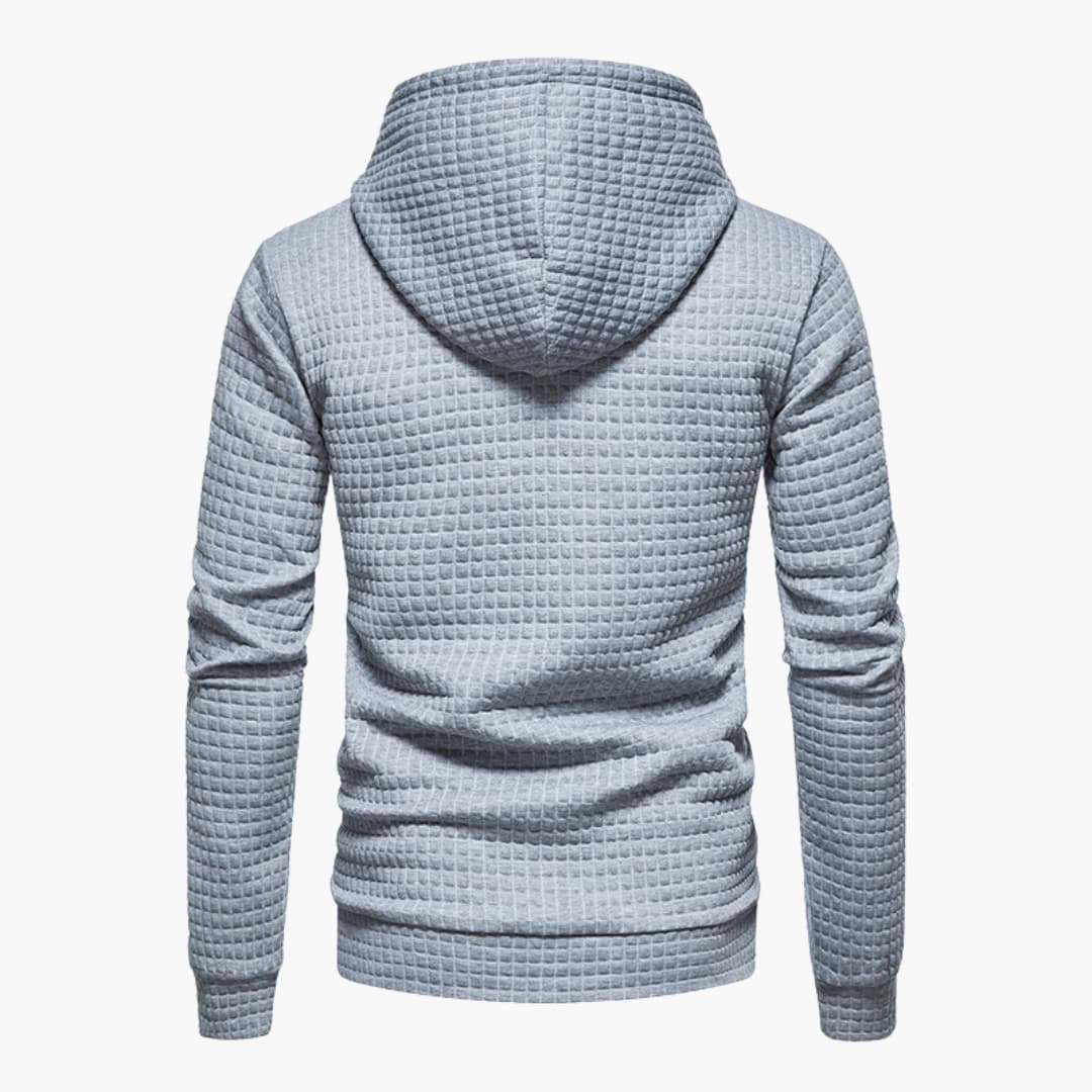 Men's Hoodie Casual Checked Design Comfortable Style for Daily Use