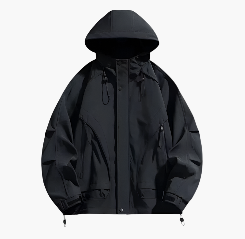 Men's Windproof Outdoor Jacket – Sporty Waterproof Windbreaker for Adventures and Daily Use
