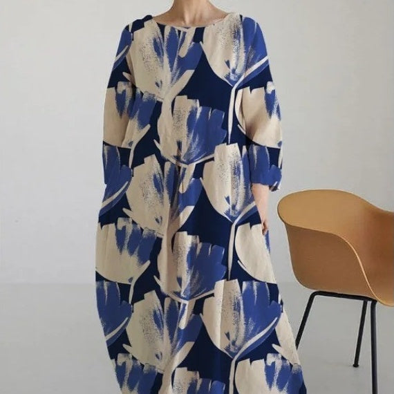 Jessica – 3D Printed Cotton-like Casual Fashion Dress