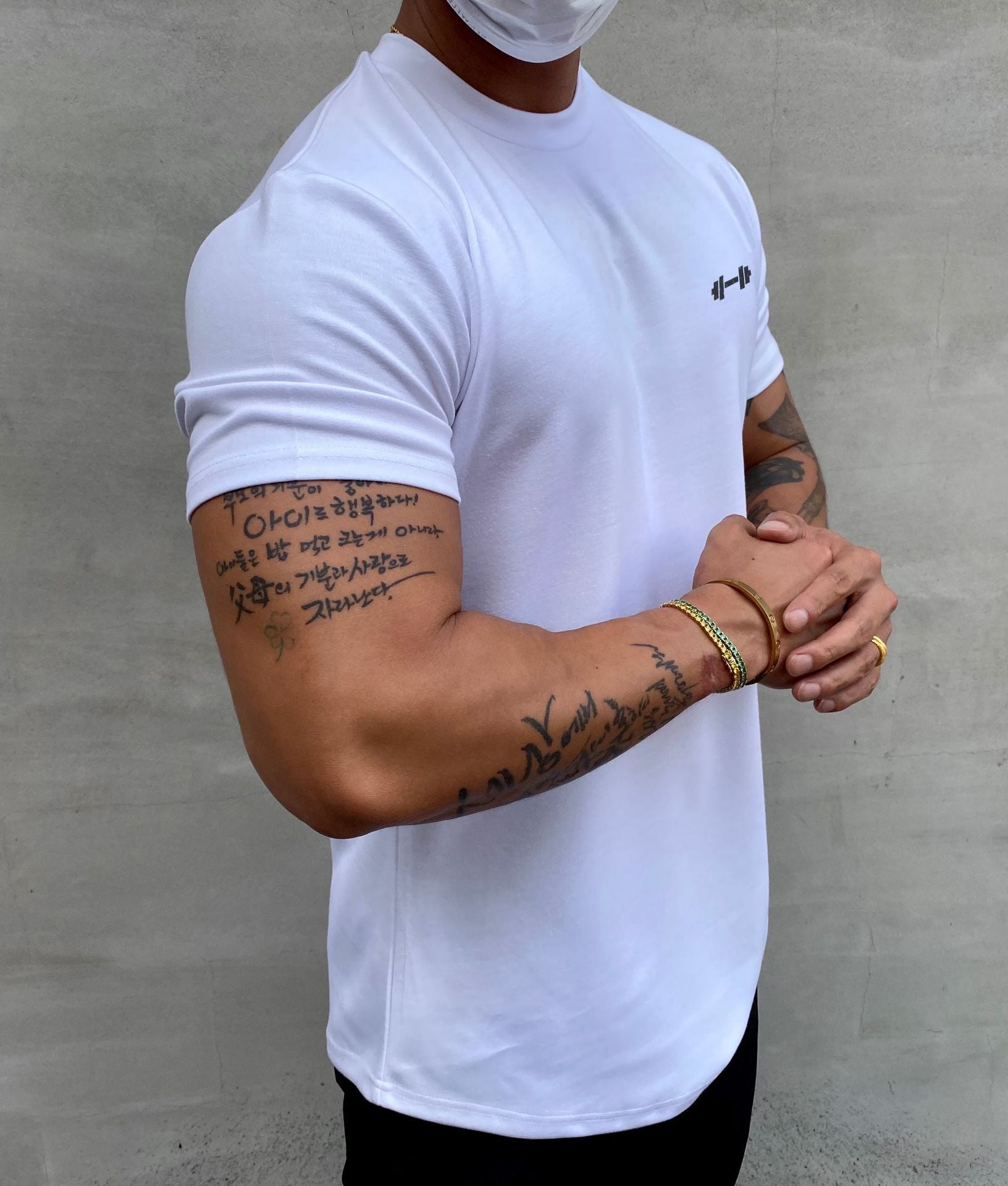Steven – American Slim Fit Muscle T-shirt with Round Hem and Short Sleeves