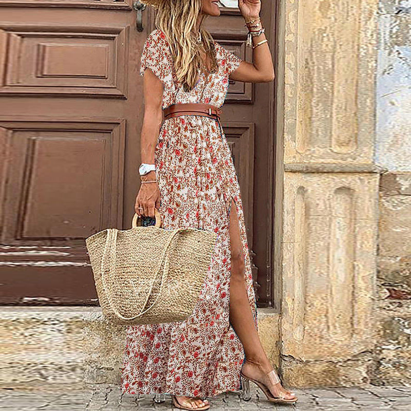 Dawn – Boho V-neck Floral Dress