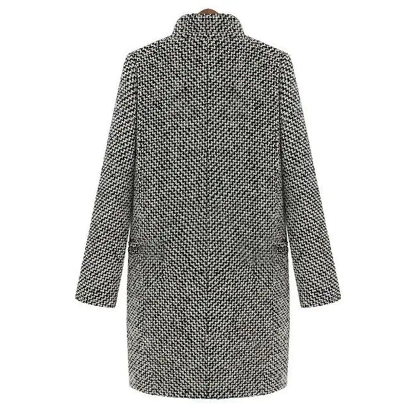 Women's Classic Winter Coat – Elegant Long Jacket for Business and Casual Use