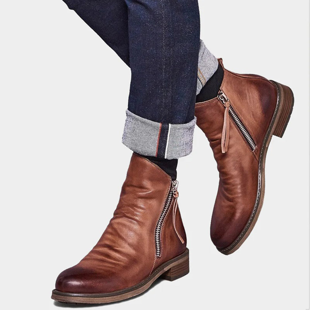 Heren Enkelboots – Klassiek & Modern, Perfect voor Elke Gelegenheid
