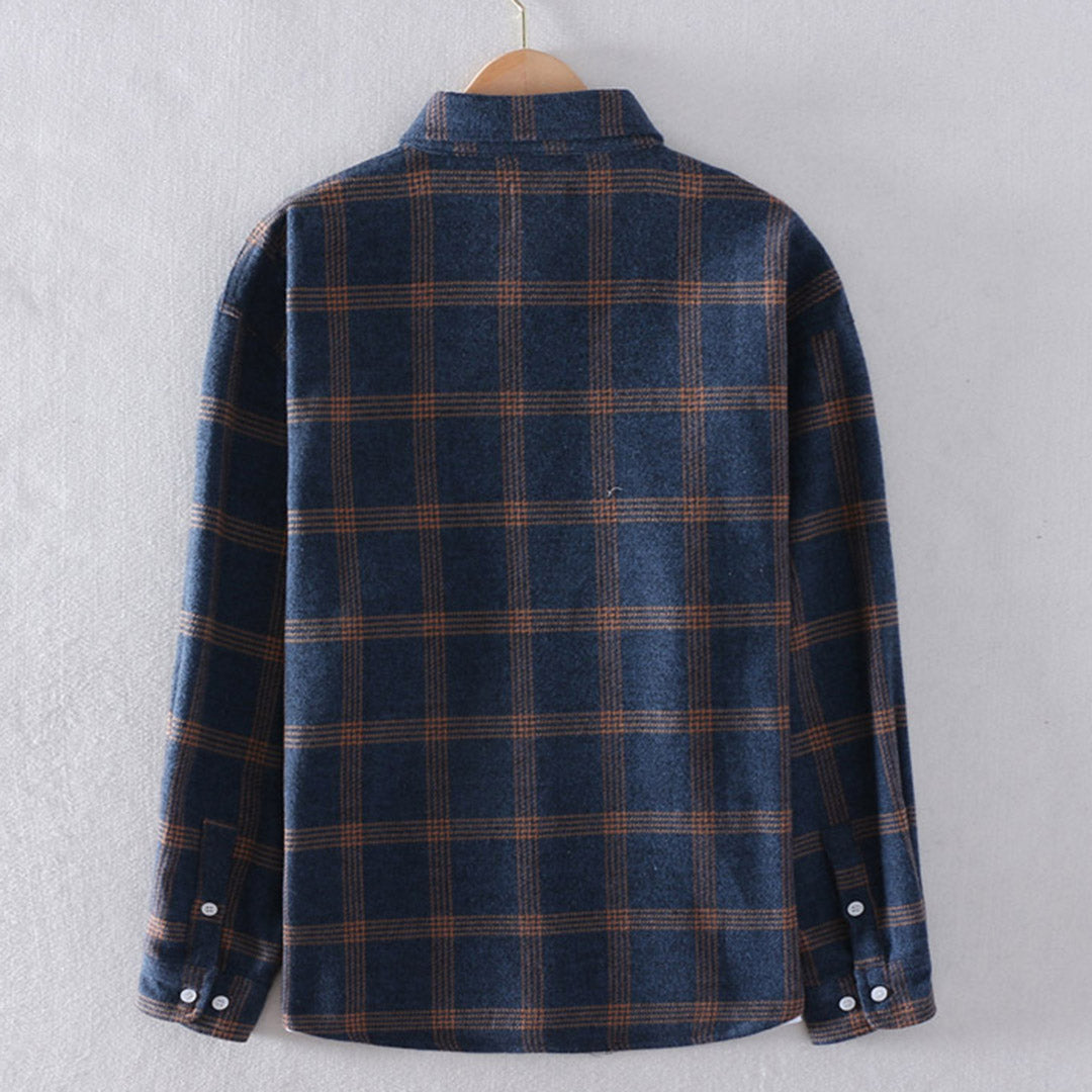 Men's Shirt Casual Checkered Pattern Stylish for Daily Use
