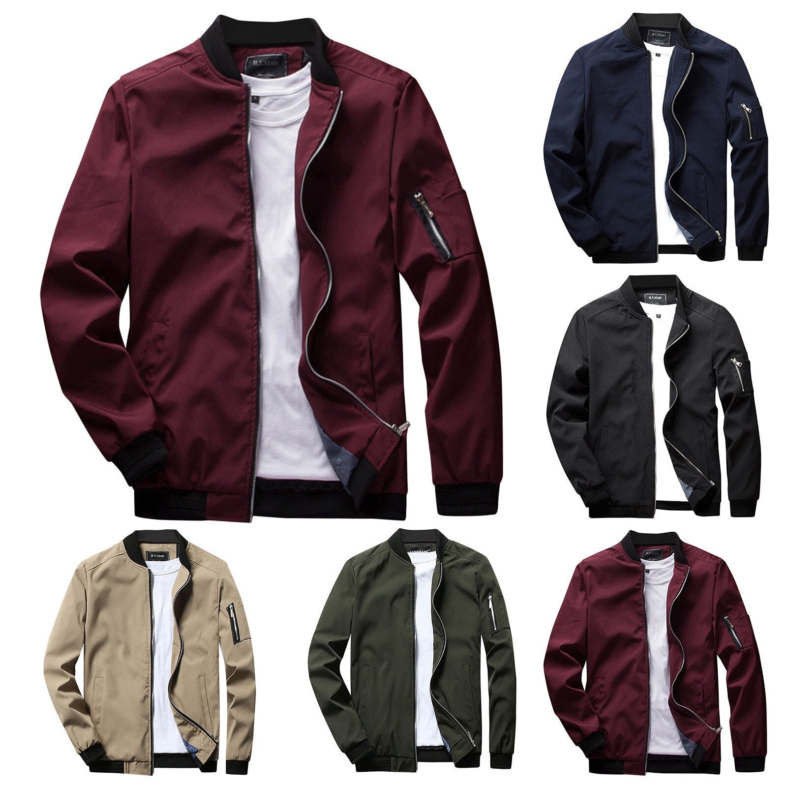 Men's Bomber Jacket Stylish and Versatile Spring and Summer Jacket Casual & Formal