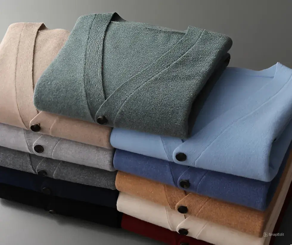 Women's Cardigan – Classic V-neck Sweater for Comfort and Style, Casual and Business