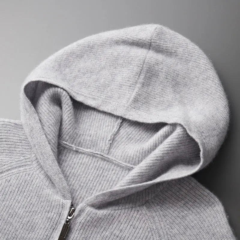 Men's Hooded Knitted Vest for Comfort and Style – Ideal for Casual & Semi-Formal Occasions