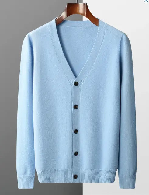 Women's Cardigan – Classic V-neck Sweater for Comfort and Style, Casual and Business