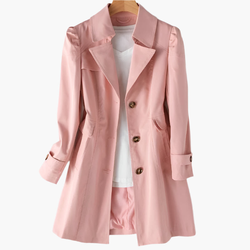Women's Trench Coat Stylish and Versatile – Ideal for Work, Leisure, and Evenings Out