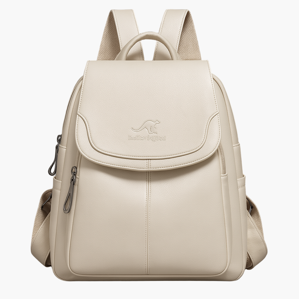 Women's Anti-theft Leather Backpack – Fashionable City & Work Backpack