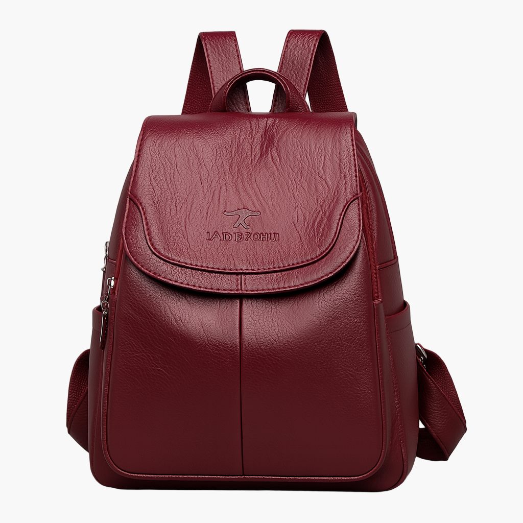 Women's Anti-theft Leather Backpack – Fashionable City & Work Backpack