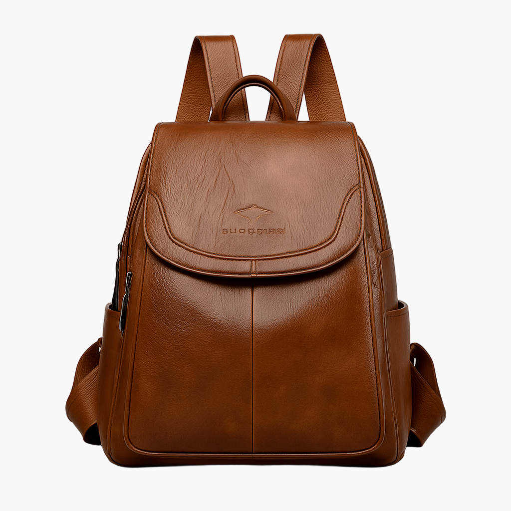 Women's Anti-theft Leather Backpack – Fashionable City & Work Backpack