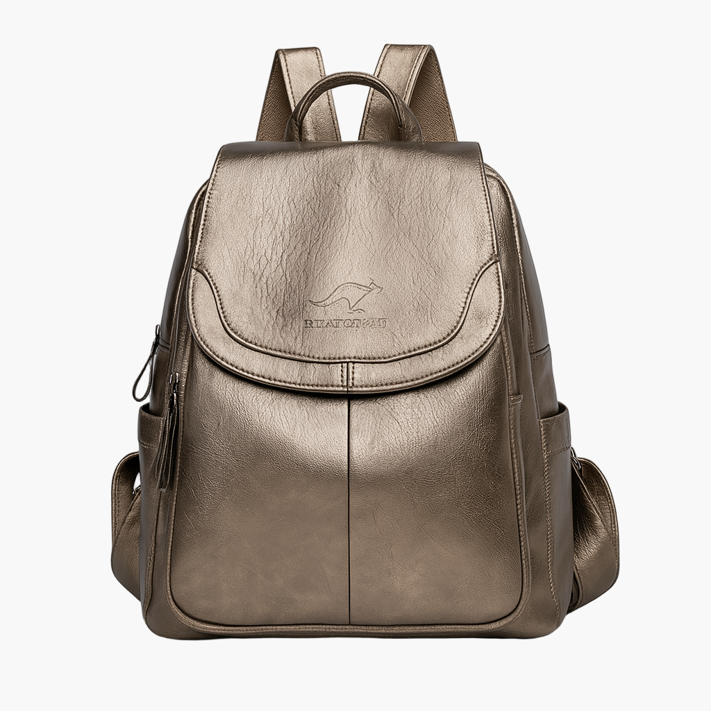 Women's Anti-theft Leather Backpack – Fashionable City & Work Backpack