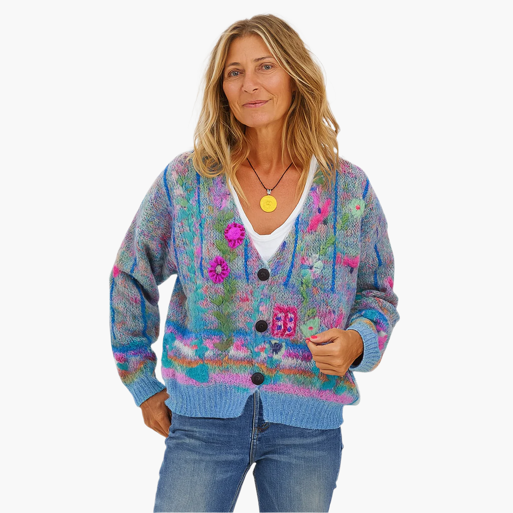 Women's Knitted Cardigan Artistic Design – Comfortable and Trendy for Every Occasion