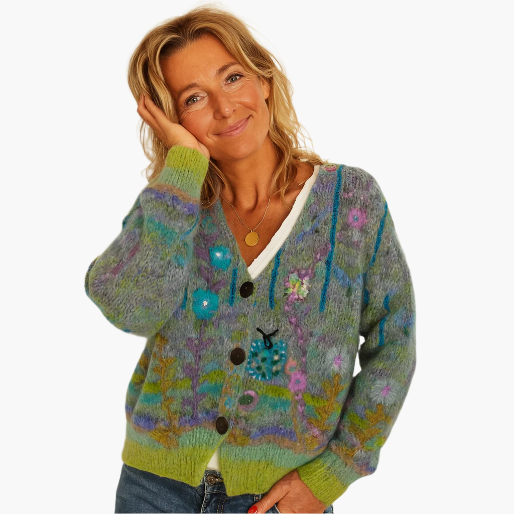 Women's Knitted Cardigan Artistic Design – Comfortable and Trendy for Every Occasion