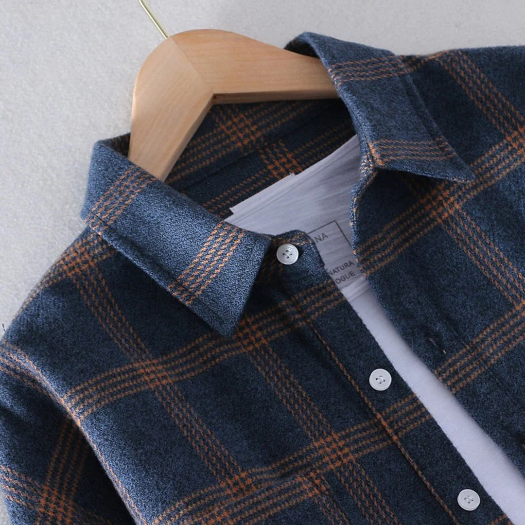 Men's Shirt Casual Checkered Pattern Stylish for Daily Use