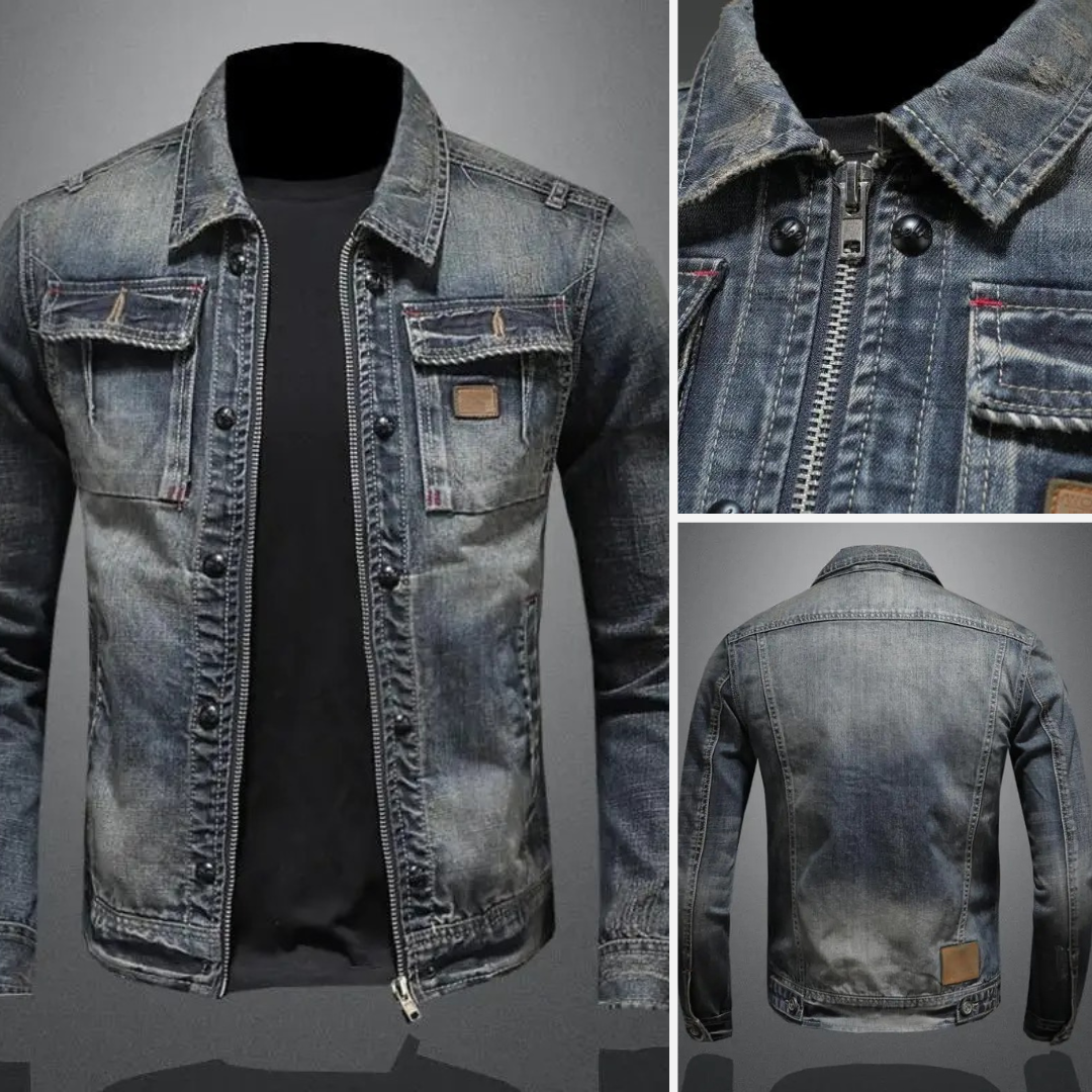 Heren Spijkerjack – Klassiek Denim Jasje voor Stijlvolle en Stoere Looks