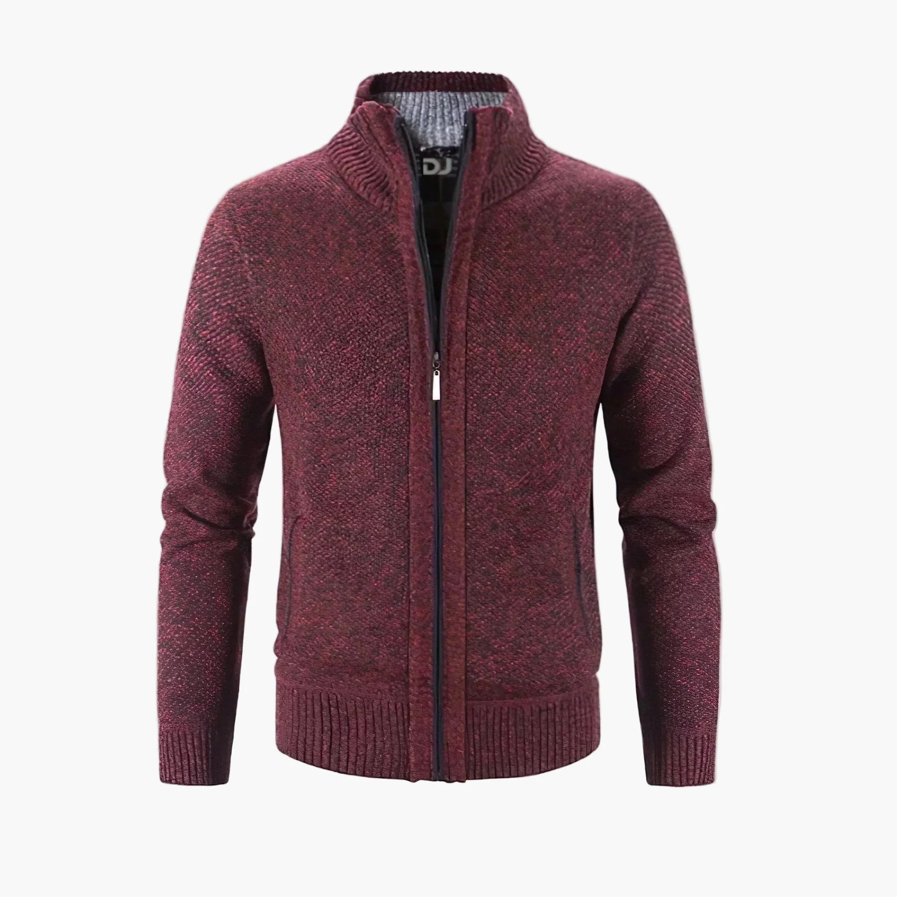 Men's Knitted Cardigan with Zipper – Stylish and Comfortable Cardigan for Work and Leisure