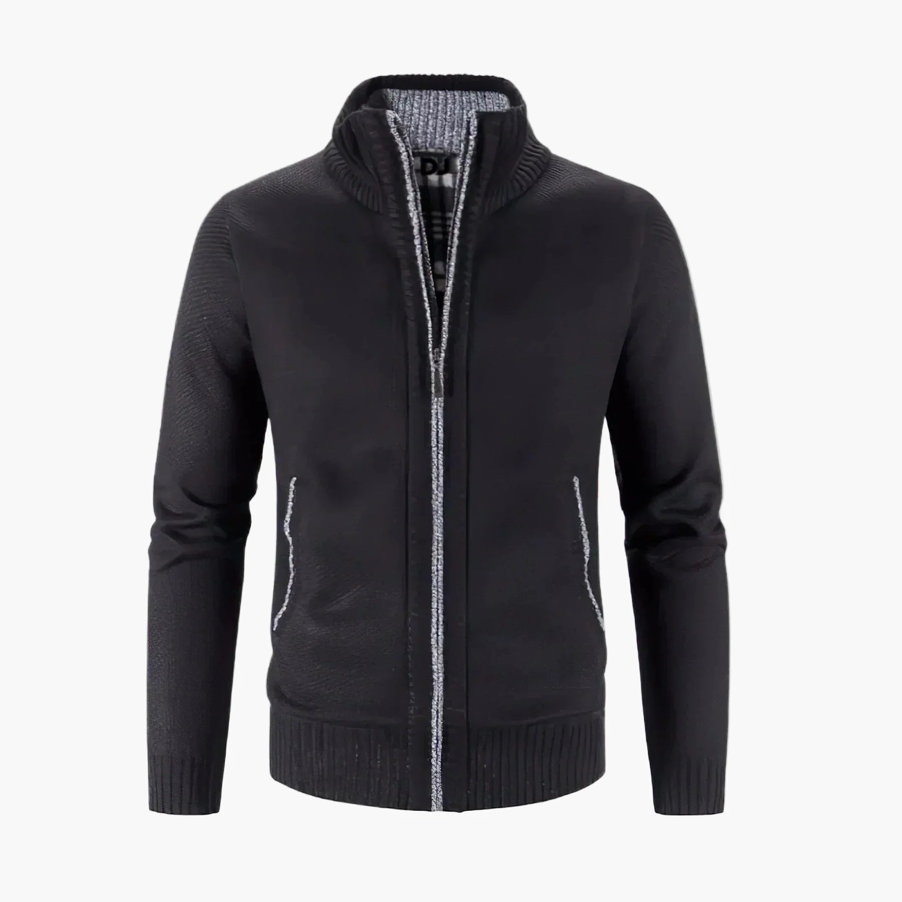 Men's Knitted Cardigan with Zipper – Stylish and Comfortable Cardigan for Work and Leisure