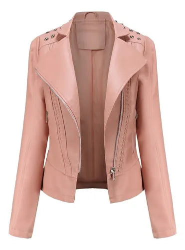 Sarah – Short Female Jacket of Vegan Leather