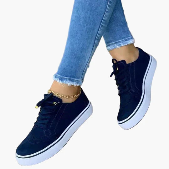 Women's Orthopedic Sneakers with Laces – Comfortable Walking Shoes for Daily Use
