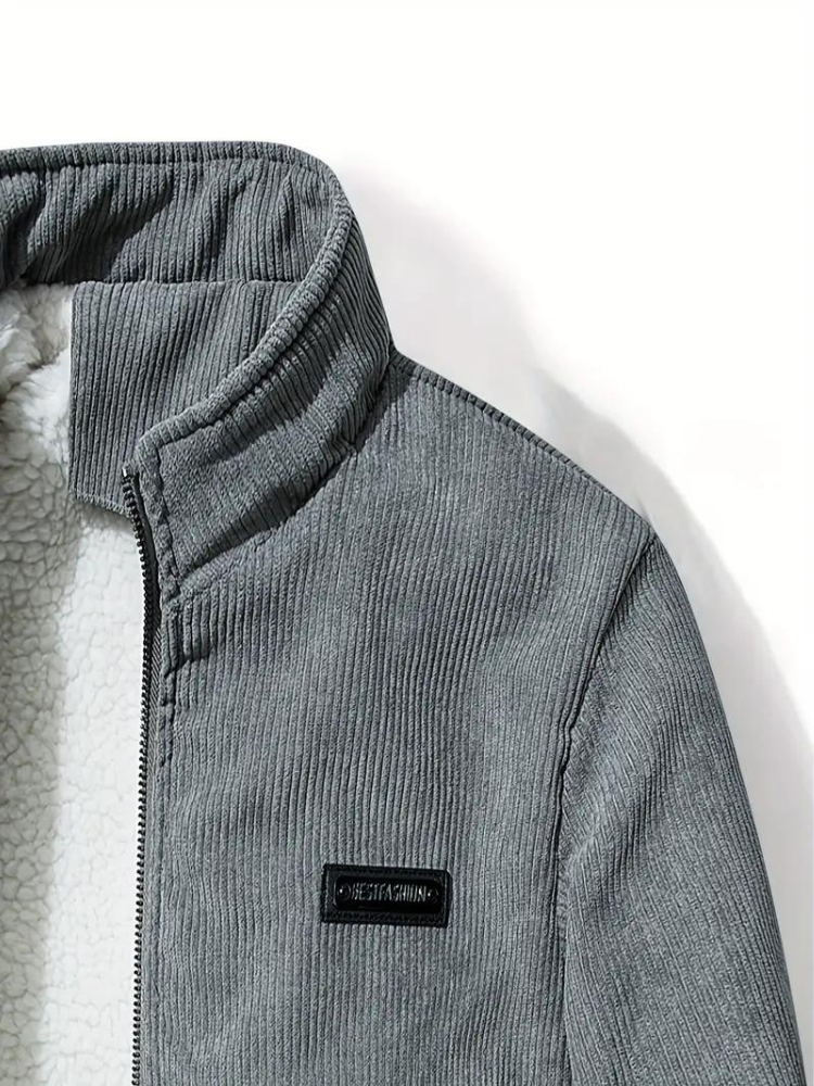 Men's Casual Winter Jacket Bomber Style for Urban Use and Leisure Time