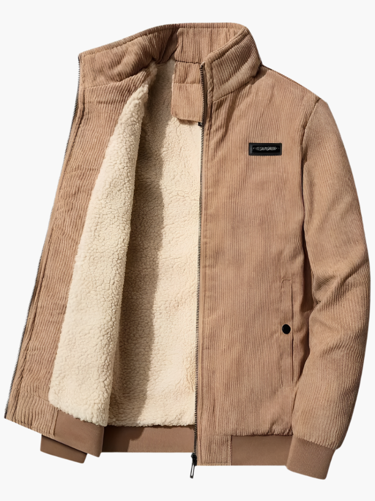 Men's Casual Winter Jacket Bomber Style for Urban Use and Leisure Time