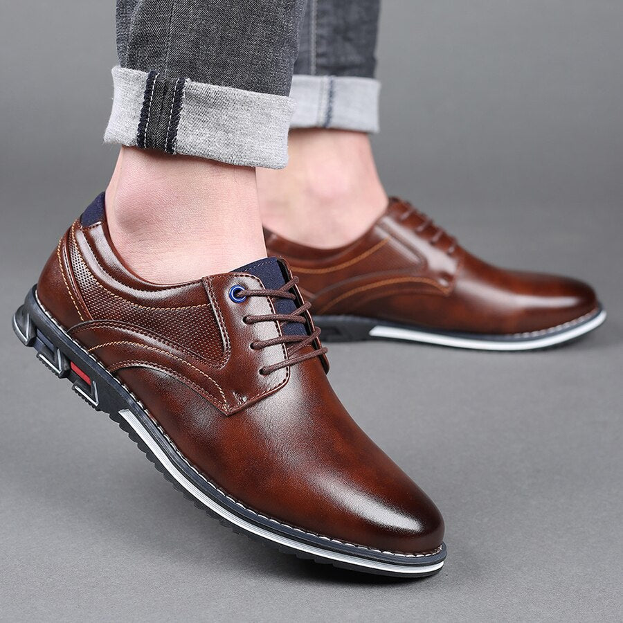 Men's Orthopedic Business Shoes – Classic Formal Style and Comfort for Daily Use