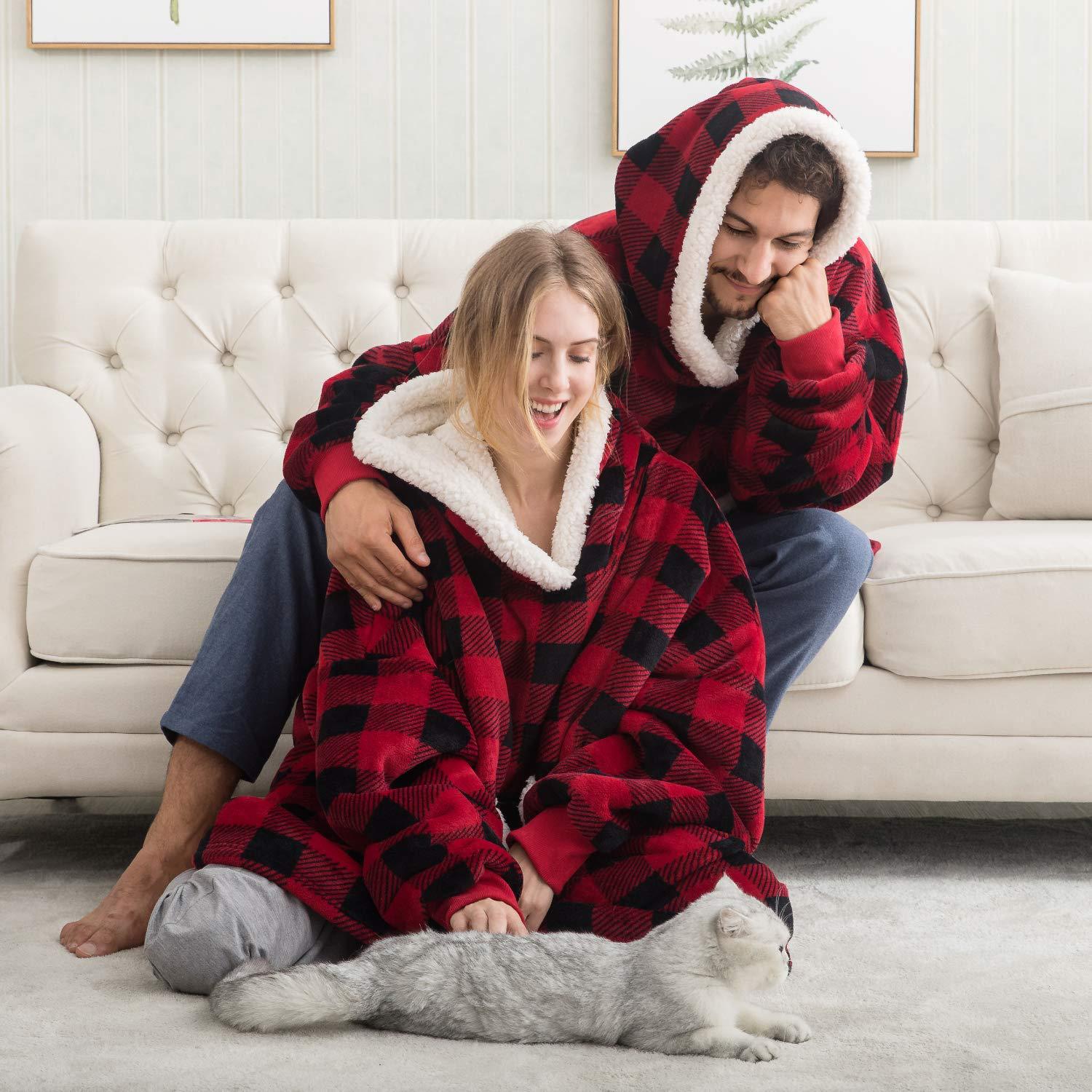 Women's Oversized Hoodie Blanket – Ultimate Comfort for Couch & Lounge