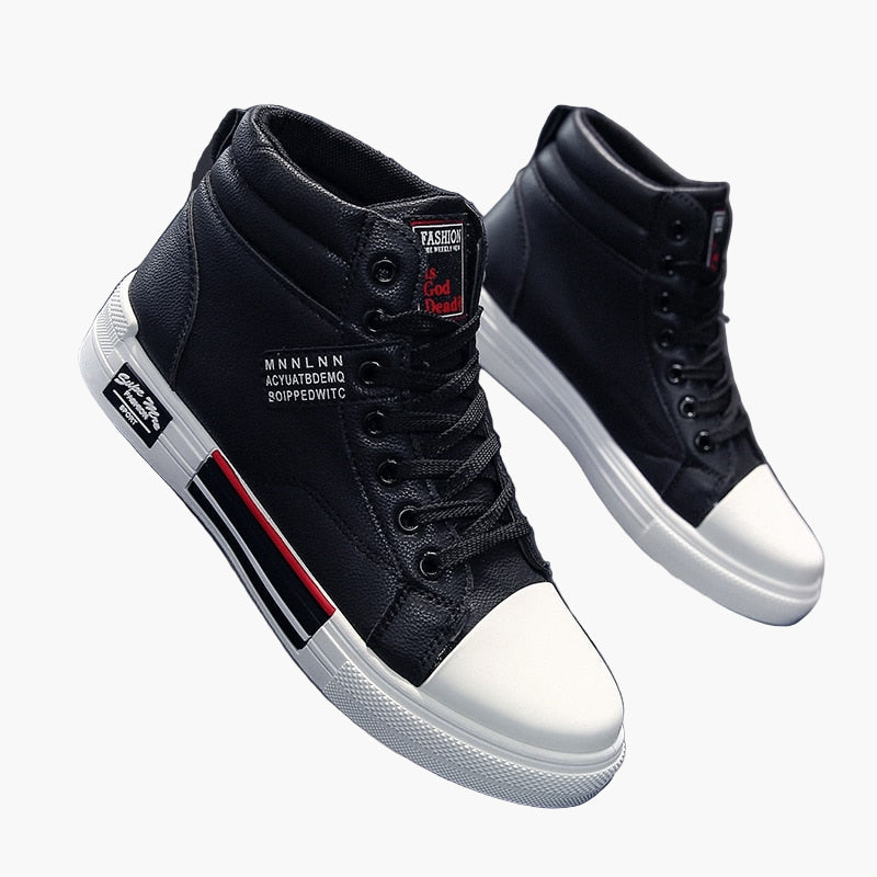 Men's High Sneakers Streetwear Style – Casual Fashion Shoes for Autumn and Winter