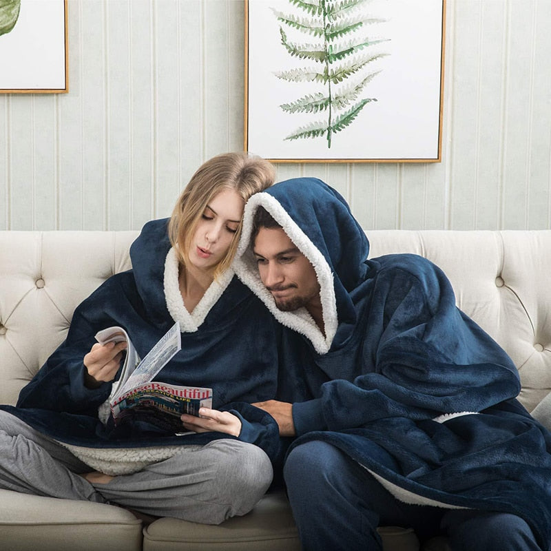 Women's Oversized Hoodie Blanket – Ultimate Comfort for Couch & Lounge
