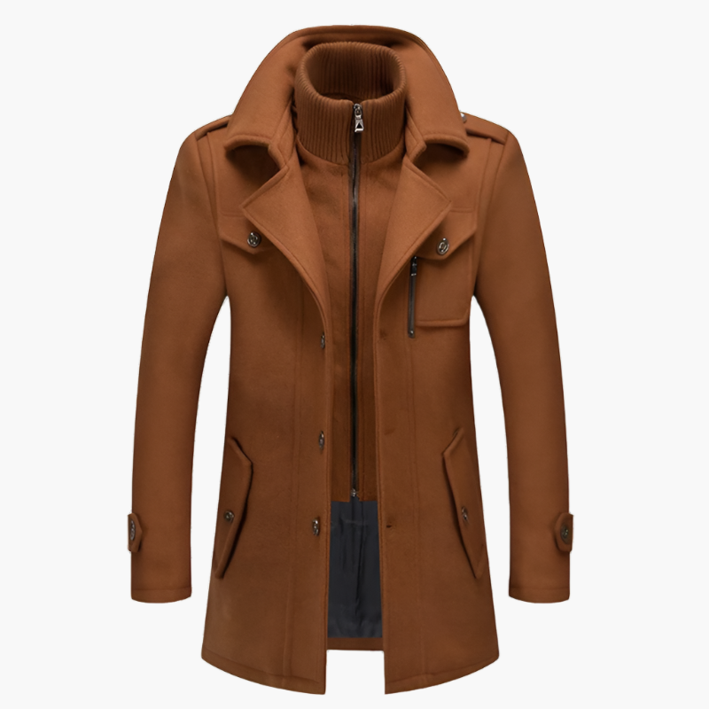 Men's Winter Jacket Stylish Elegant Long Coat for Daily Use